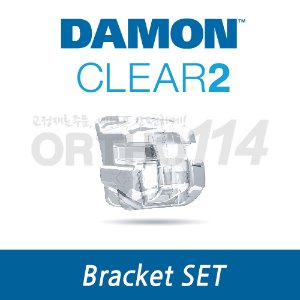 Damon Clear Ⅱ Ceramic Bracket (standard 022) 5*5 1set #3 HOOK 5*3 CERAMIC 하악 4,5 METAL (Ormco)